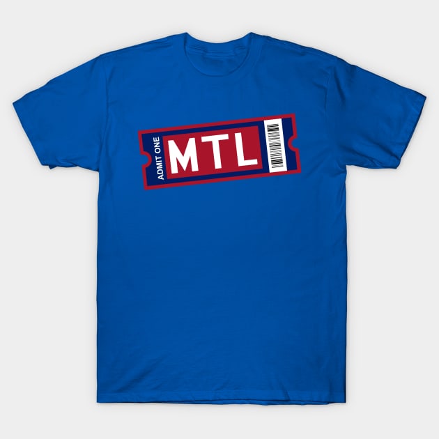 MTL Ticket T-Shirt by CasualGraphic